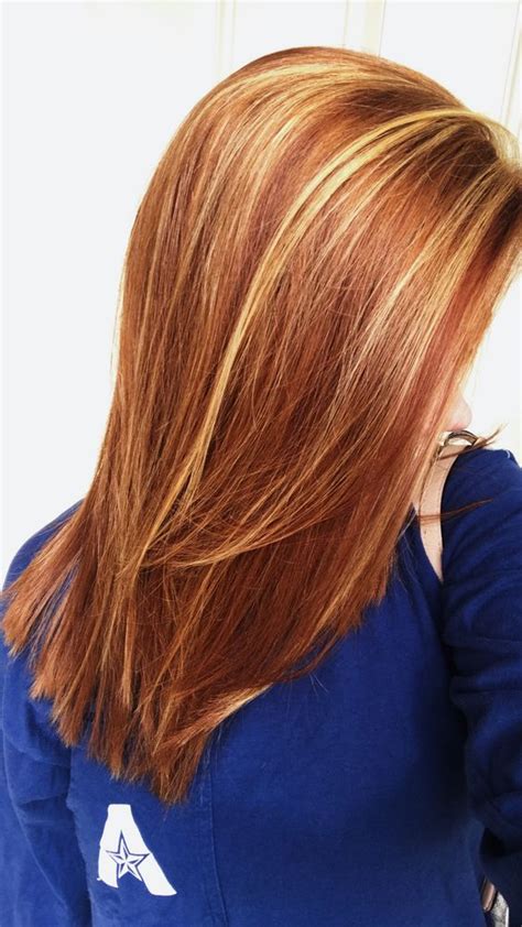 Brown Hair With Red And Blonde Highlights - Hairstyle Guides