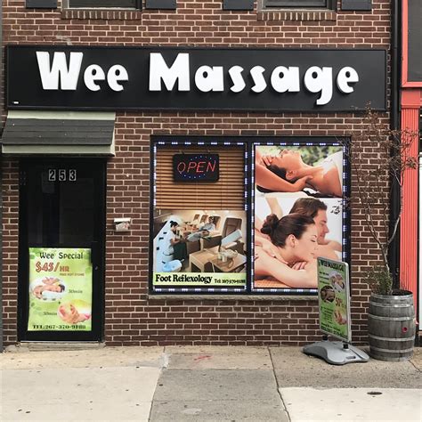 The happy ending massage parlors are getting bolder with their branding