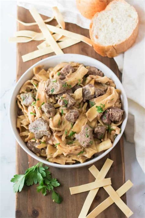Slow Cooker Beef and Noodles Recipe - Simply Stacie