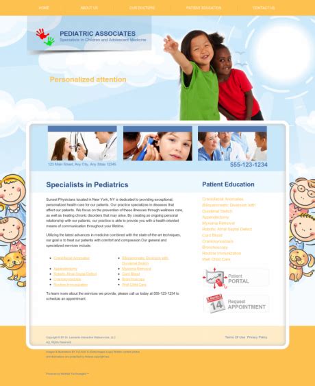 Pediatrics Website Design | Healthcare Web Development