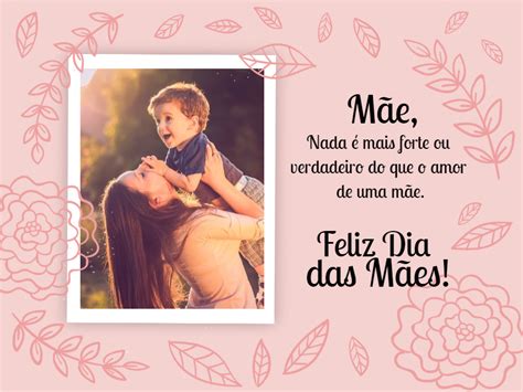 Cartao Dia Das Maes Com Foto - Cartão de Dia das Mães com foto - Edite grátis com nosso editor online