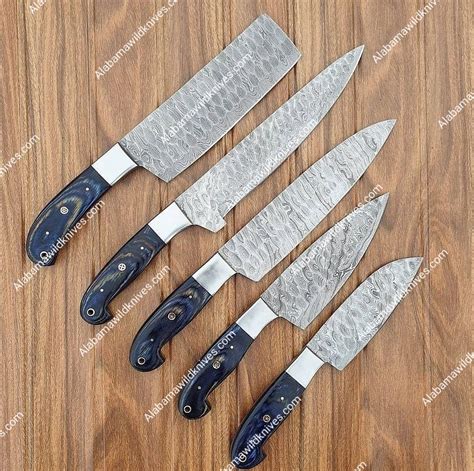 Handmade kitchen set knives – Alabama Wild Knives