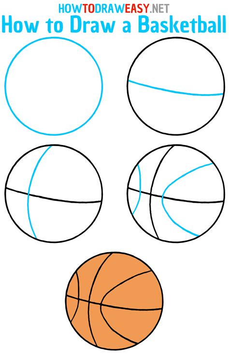 how to draw basketball 5