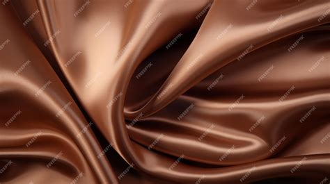 Premium Photo | Hyperrealistic Chocolate Satin Closeup Background Image