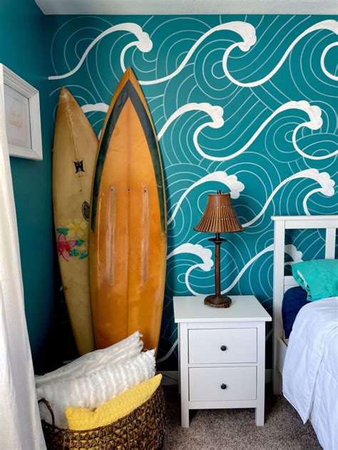 A beachy wave bedroom mural! – oh yay studio – Color + Painting + Making + Everyday celebrating