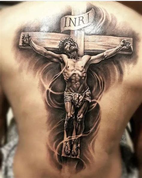 Jesus Christ Carrying The Cross Tattoo