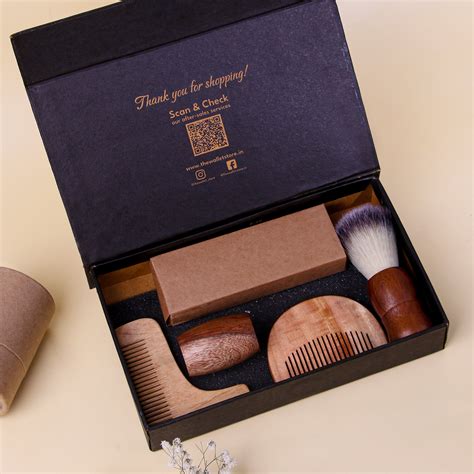 natural bamboo shaving kit  men