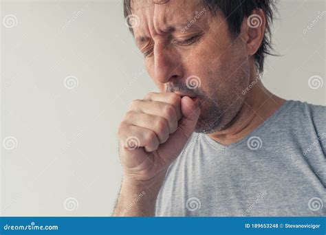 Dry Cough Covid-19 Viral Infection Symptoms Stock Photo - Image of ...