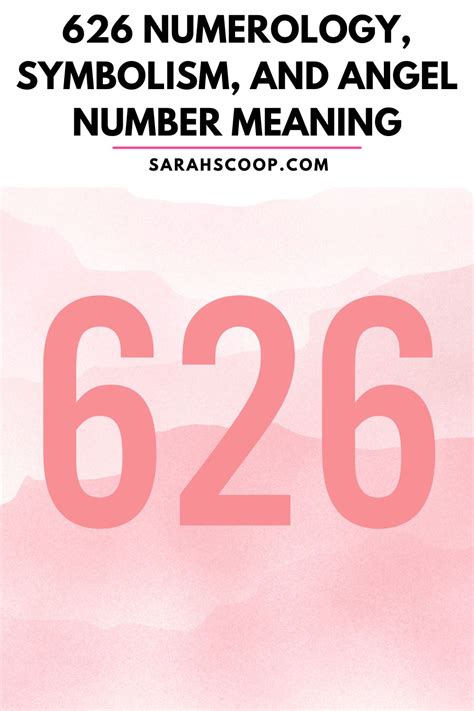 626 Numerology, Symbolism, and Angel Number Meaning | Sarah Scoop