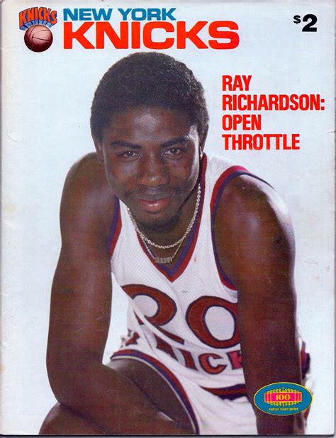 New York Knicks Program January 8 1980 vs. Philadelphia Michael Ray ...