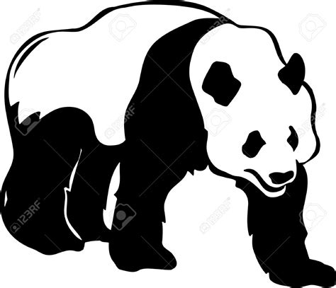 Panda Clipart Black And White | Free download on ClipArtMag