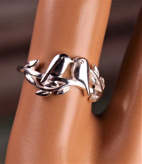 925 Sterling Silver LoveBirds Ring Romantic and Dainty | Romantic gifts ...