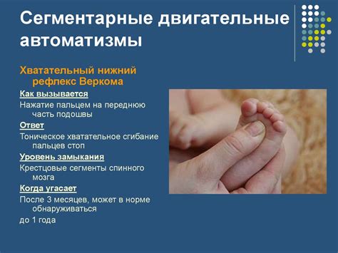 Рефлексы новорожденных и детей первого года жизни - online presentation