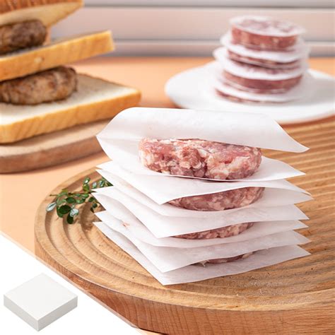 Thick Beef Patties, Oil Separating Paper, Non-stick Meat Pad, 12 Count