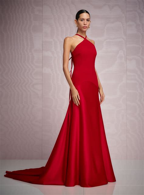 florie maxi dress  crimson red solace london