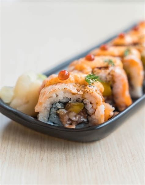 salmon roll  photo