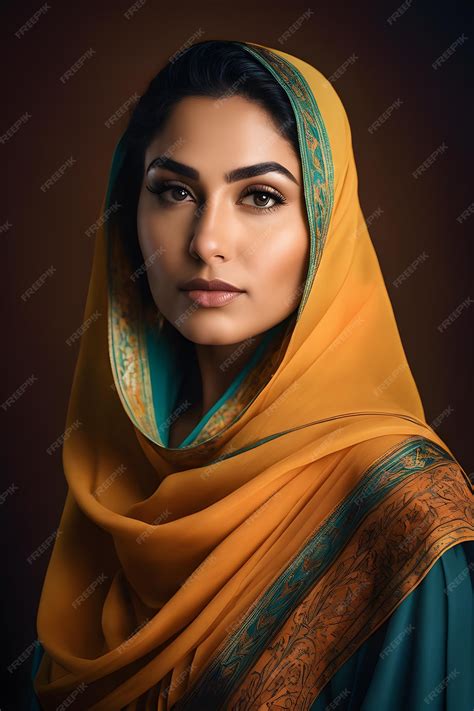 Premium AI Image | Photo of a stunningly beautiful curvy Arab woman in