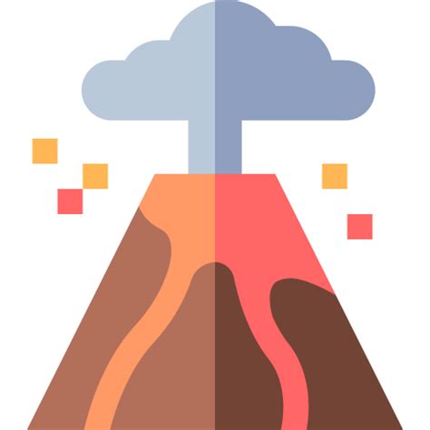 Volcano Basic Straight Flat icon