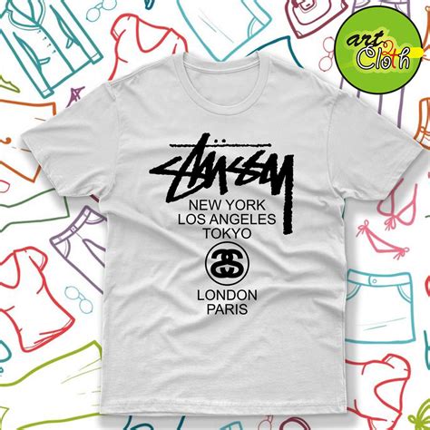 Stussy World Tour T-Shirt - Custom T-Shirts Design | Art2cloth.com