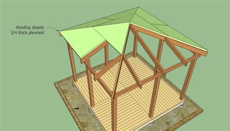 Rectangular Gazebo Roof Plans | Pergola Design Ideas