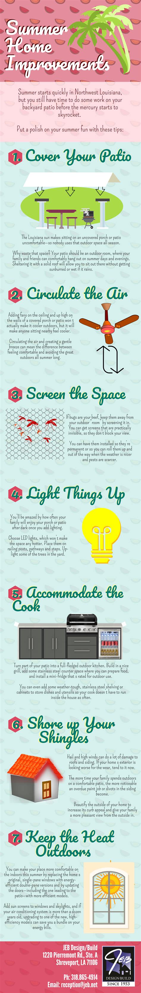 Summer Improvements [Infographic] | Jeb Design Build