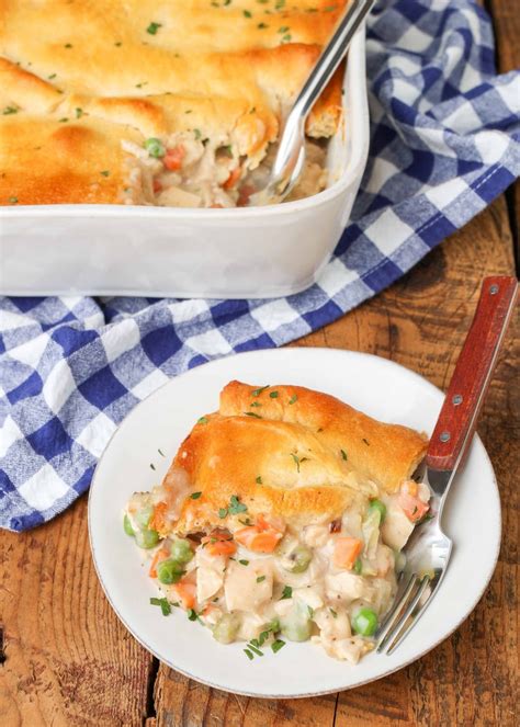 Crescent Roll Chicken Pot Pie - Chocolate with Grace