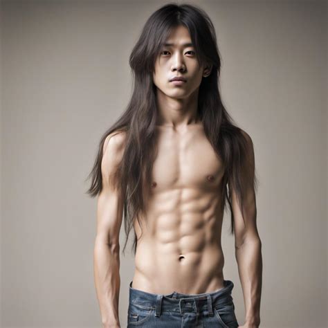 Skinny Japanese boy 14 shirtless longhair by Graydaddy56 on DeviantArt