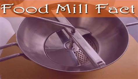 What is a Food Mill- Description and use