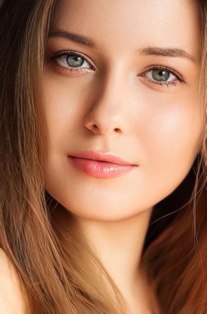 natural beauty   makeup  beautiful young woman  skin care