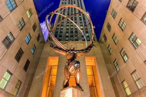 Atlas Statue - Rockefeller Center, New York City – Stock Editorial ...