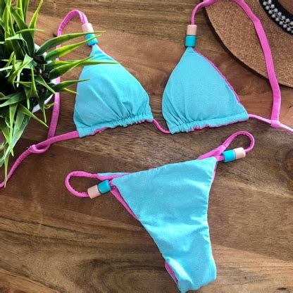reversible cotton candy bikini  soles