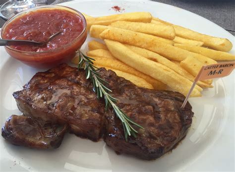 Classic starters and succulent steaks at the Cattle Baron - Eating