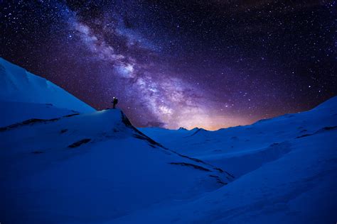 Free Images : snow, sky, night, star, atmosphere, peace, aurora