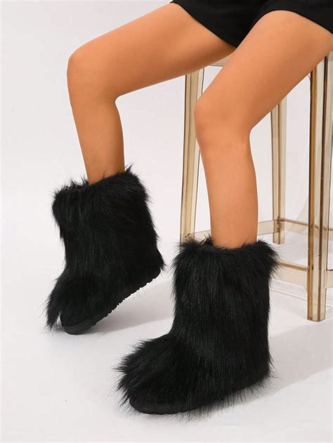 black snow boots women