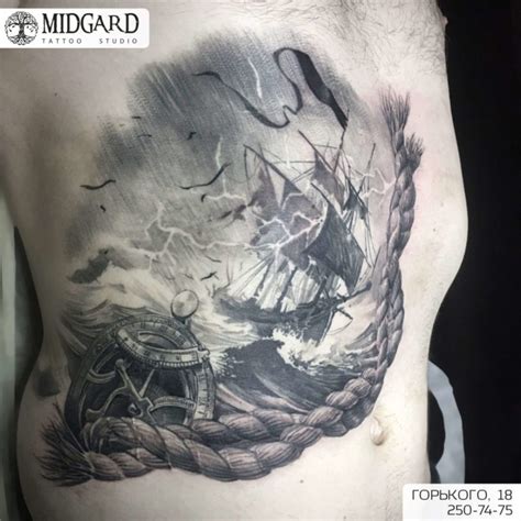 Черно-белая Татуировка - Midgard