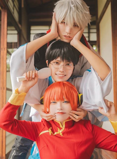 Safebooru - 1girl 2boys absurdres aburanaka tane arms up black hair