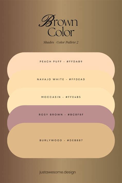 Brown Color Palette for Art and Design