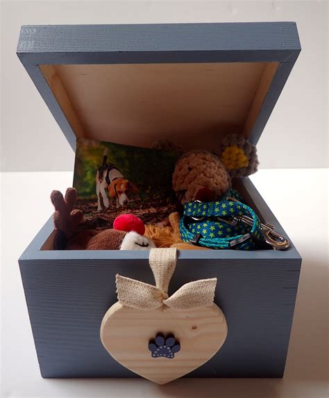 personalised dog memory box rustic pet keepsake box wooden etsy