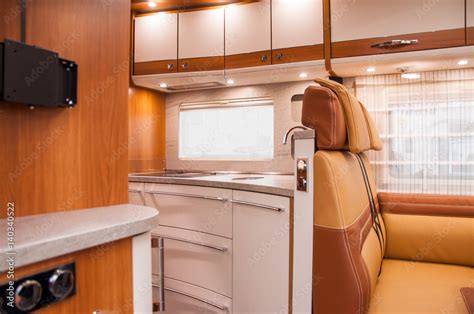 Interior of luxury caravan Stock Photo | Adobe Stock