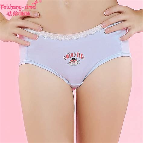 2018 New Arrival Free Shipping Feichangzimei Girl Panties White/Green