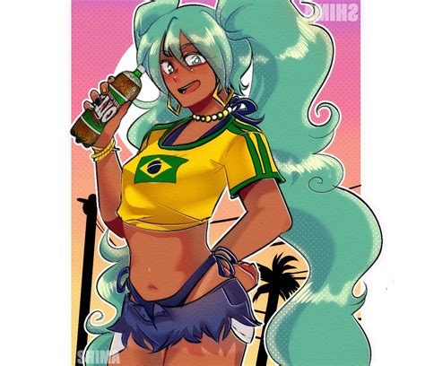 hatsune miku  brazilian miku vocaloid drawn  shimmyshishima