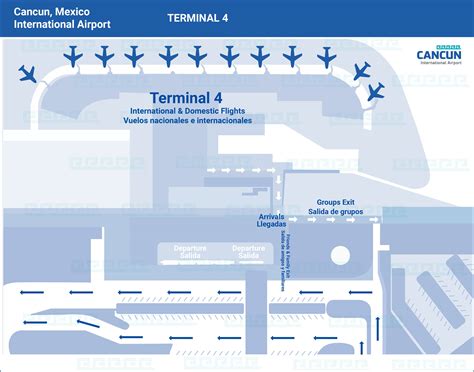 Cancun Airport Map | Find airport terminals easily | Cancun Airport