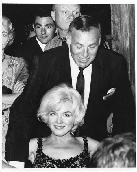 Marilyn at The Sands Hotel, Las Vegas, watching Frank Sinatra perform