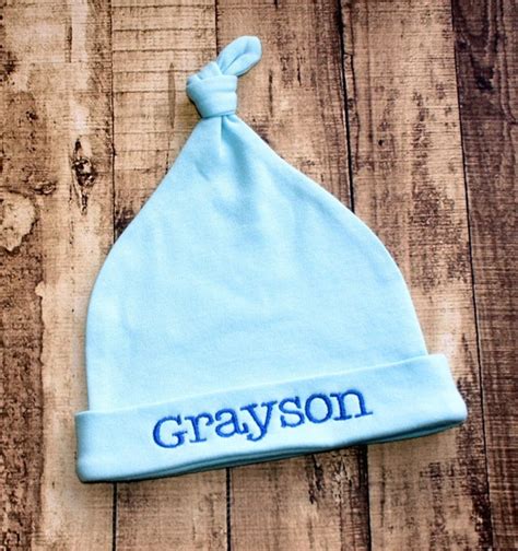 Monogrammed Hat Monogrammed Baby Newborn Hat Beanie Hat | Etsy