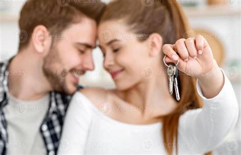 home  young family happy husband  wife  living room