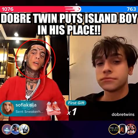 Island Boy Gets KARMA! | boy | Dobre Twin Shuts ISLAND BOY Down On Live
