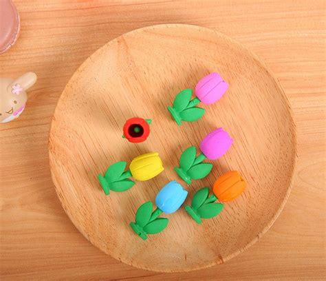 2020 Best Erasers Pencil Rubber Creative Childrens Lovely Flowers Boxed Rubber Wholesale ...