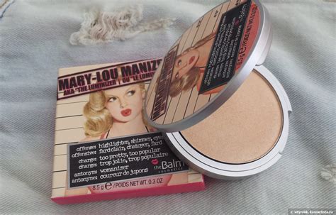 Любимый хайлайтер The Balm Mary-Lou Manizer Highlighter, Shimmer ...