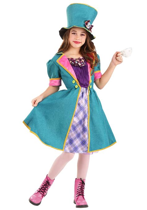 Mischievous Mad Hatter Girl's Costume