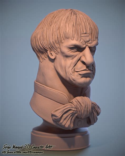 Sergio Gabriel Mengual - Disney's Haunted Mansion Busts Fan Art By